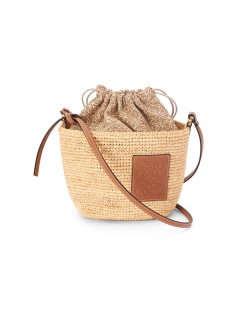 loewe bucket bag dupe|loewe anagram raffia bucket bag.